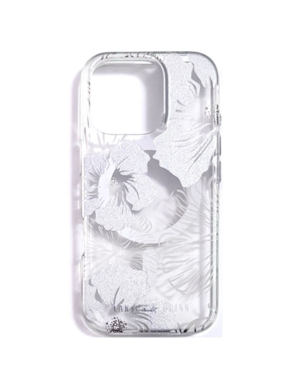 Carson & Quinn iPhone 6 Pro MagSafe Case
"Faintly Fierce" Metallic Silver Blooms